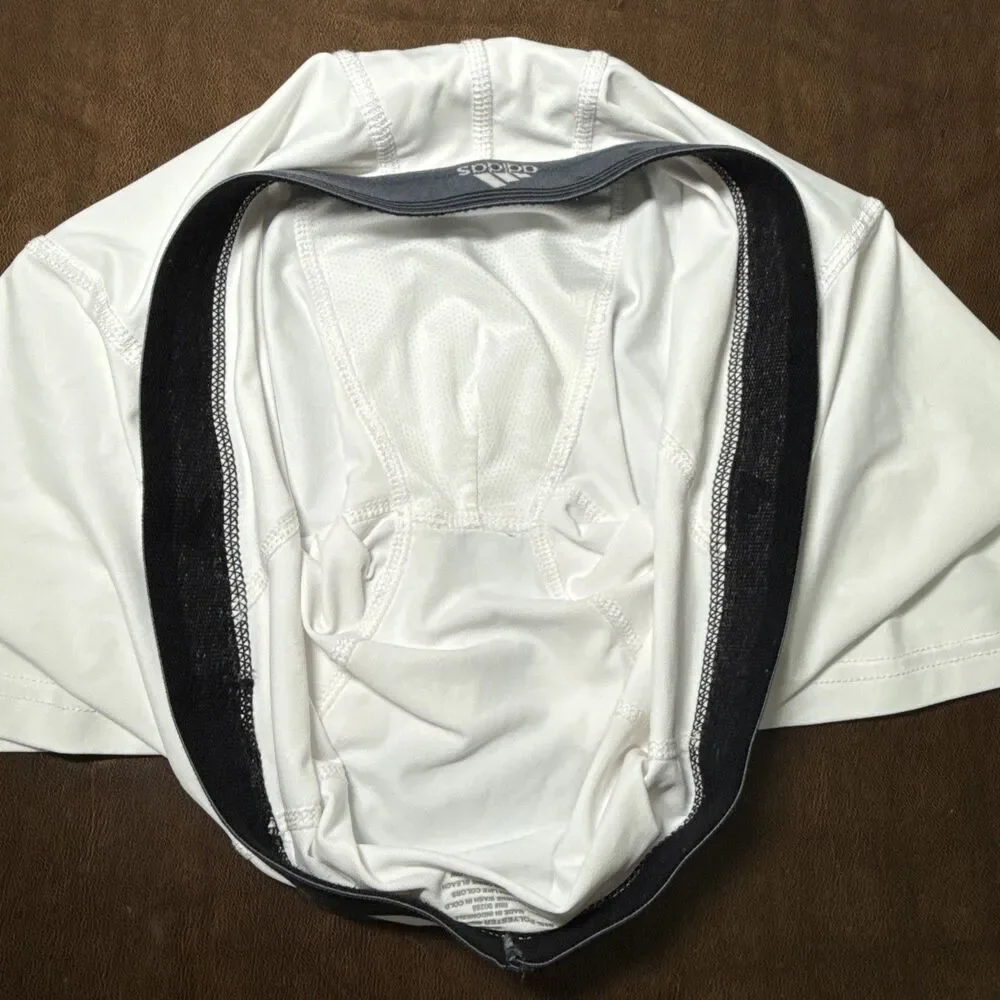 Lot of 2 Adidas Climalite Stretch Boxer Briefs White Men's Size L 36-38 NEW